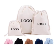 Bulk Canvas Drawstring Bags