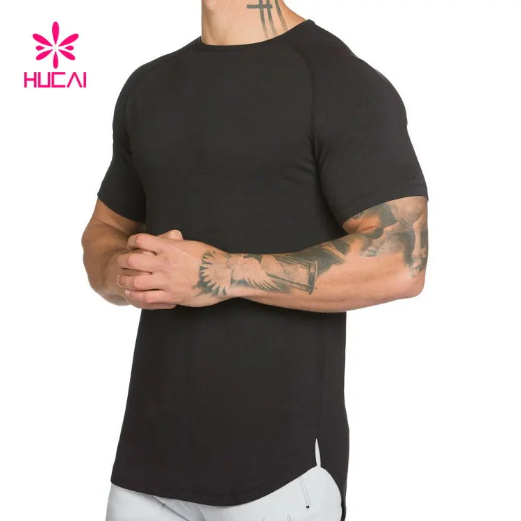 Men's Workout Fitness Quick Dry Solid Color Tech T-Shirt