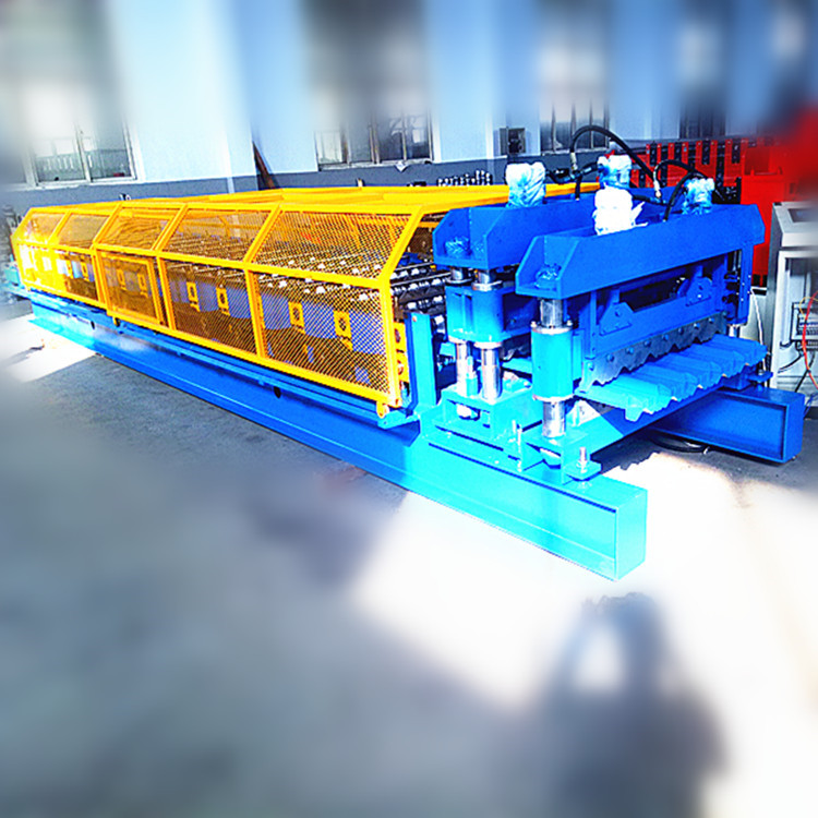 Automatic glazed roof tile steel roll forming machine