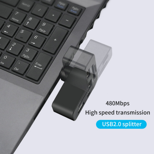 Rotating USB 2.0 HUB SD TF Card Reader