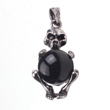 Antique Skull Onyx Jewelery Accessories Pendant Necklace