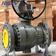 600LB WCB Trunnion type Metal Seated Flange Ball Valve