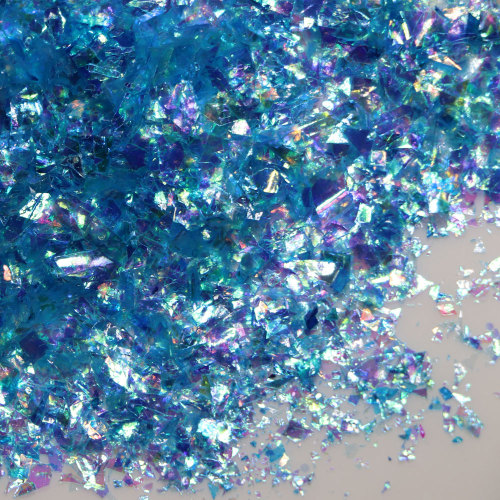 500g bunt glitzerndes Zuckerpapier Nagelflocken Pailletten Spielzeug für Kinder Schleim Schlammfüller Dekoration Material Zubehör