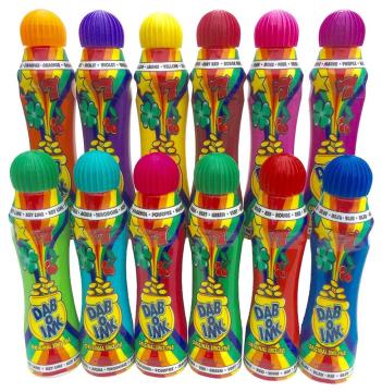 120ml 4oz PE Empty Plastic Bingo Pen Dauber Bottle with Sponge Applicator