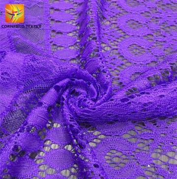 Factory graceful dyed lace fabric for cloth