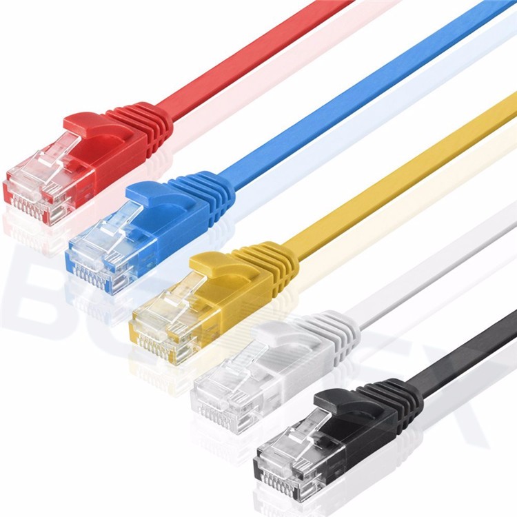 High Quality Flat Ethernet Cable Lan Cat5e/cat6 Patch Cord