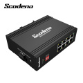 Switch Industrial Fábrica Venda Direta 8 Porta RJ4510 / 100 / 1000M Interruptor Industrial Industrial não gerenciado