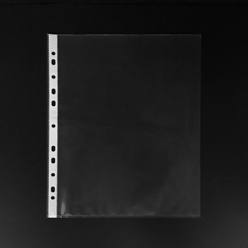 A4 Plastic Punched Pockets - Thin, 11-Hole Document Protectors