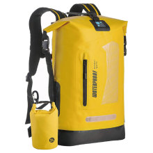 Waterproof Recycled Backpack with 2L Dry Bag for Hiking and Swimming