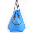 Custom Smile Printing Waterproof Oxford Outdoor Travel Sports Drawstring Storage Bag