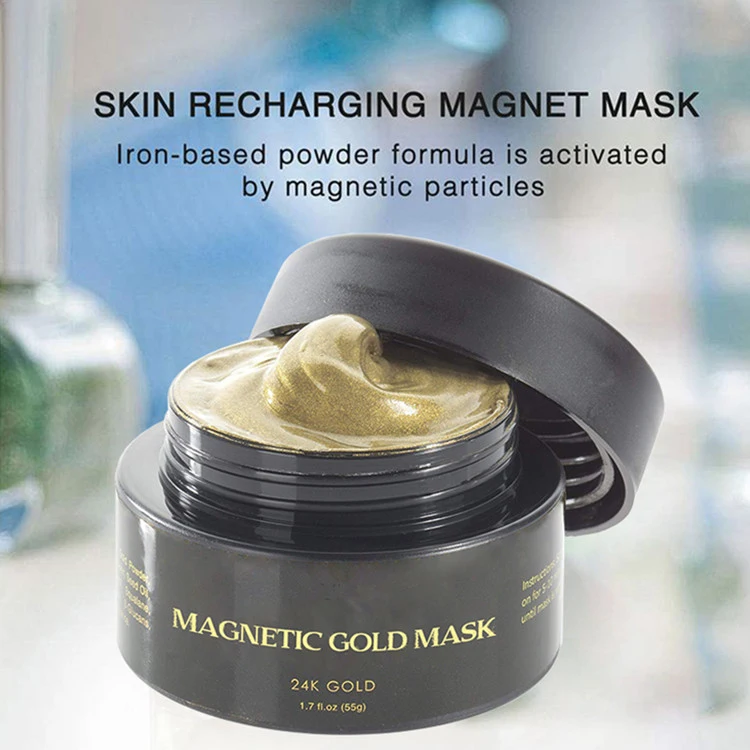 Private Label Deep Cleansing 24K Gold Magnetic Mud Face Mask