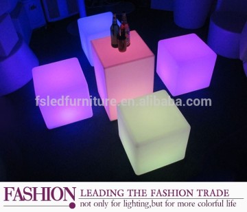 plastic led cube chair/Wonderful Chair light LED cube/led cube