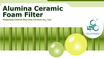 round ceramic foundry casting foam filter Alumina Foam Filter