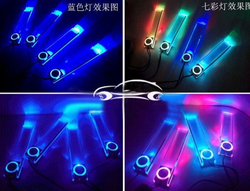 LED Car Light Colorful Car Accessories Auto Car LED Footlight Lamp