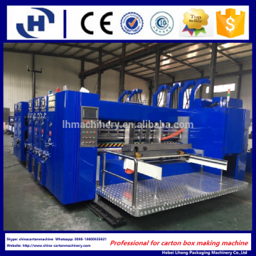 TOP SELLER Corrugated carton flexo printing slotting machine, 2 color flexo printing machine