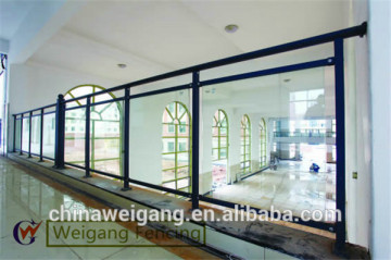 Glass balcony railing systems