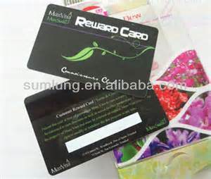 High quality pvc credit card size store card