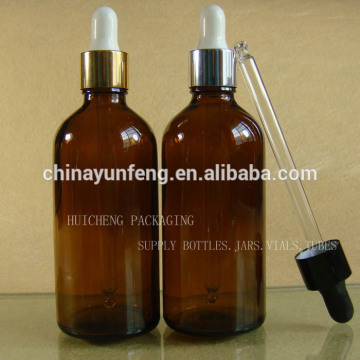 100ml dropper glass bottle amber