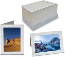 Photo Insert Note Cards with Paper Picture Frames and Envelopes