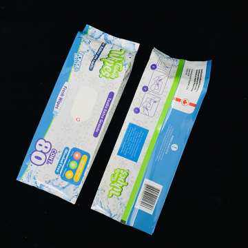 Custom Printed Wet Wipe Pouches with Lid - Empty Packaging Bags