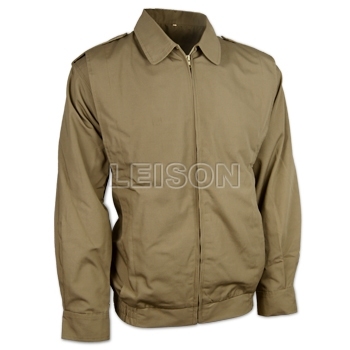 Military Jacket adopts soft 100% cotton clothing with nylon thread stitching