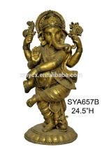 Wholesale newest decorative antique Indian God brass ganesh