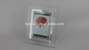 crystal / glass picture / photo frame