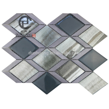 Foshan company Crystal glass mix aluminum mosaic tile for shower