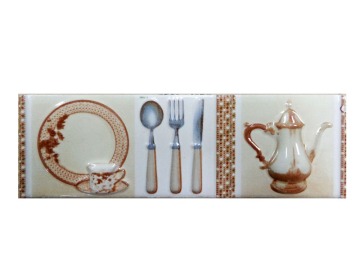 embossed kitchen tile from manufacturer 8*25