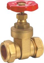 Brass Ball Valve Gate Valve with Compression Nuts