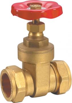 Brass Ball Valve Gate Valve with Compression Nuts