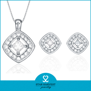 Rhodium plating jewelry set quotes silver