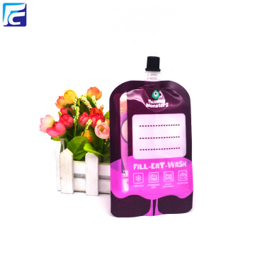 Spout Plastic Packaging Pouch Bag with Window