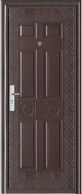 Wholesale Price  Ghana Steel Cheap Apartment Security Exterior Steel Door