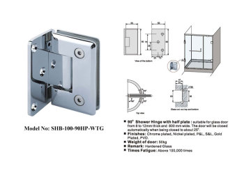 Heavy Duty Offset Shower Room Glass Door Hinges