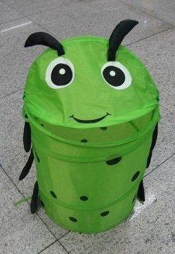Green Caterpillar Laundry Hamper or Kids Pop up Laundry Hampers or Pop up Laundry Hamper