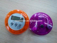 3Buttons Round LCD Display Digital Kitchen Countdown Timer