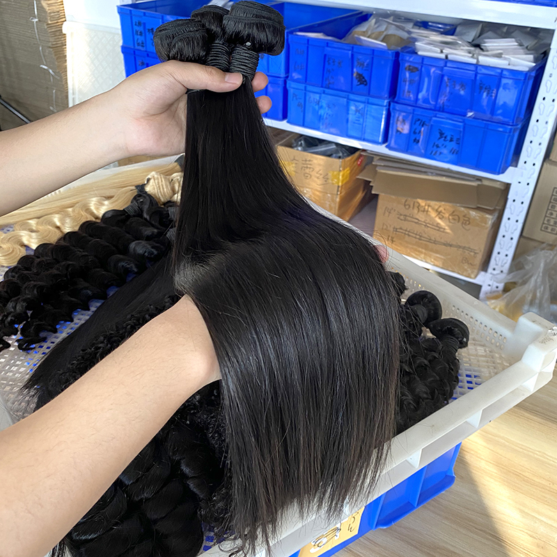 Cheap 30inch Indian hair weave bundles Natural color Virgin hair Cuticle aligned Brazilian hair Extension