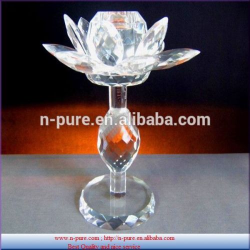 glass crystal lotus flower crystal wedding gifts