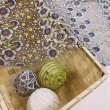 Exquisite Printed Embroidery  On Poly Mesh Fabric