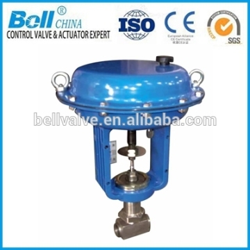 Pneumatic screwed control valve