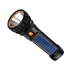 Multi-Function Rechargeable Solar LED Flashlight - Long-Range Outdoor Emergency Light