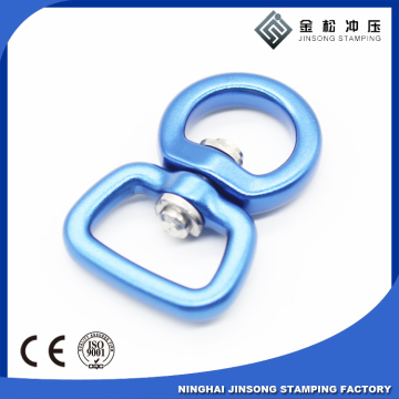 Professional mould design Stamped metal aluminum Round Eye Swivel Ring