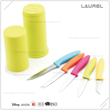 6PCS knife set with Plastic knife block