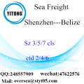 Shenzhen Port LCL consolidatie naar Belize