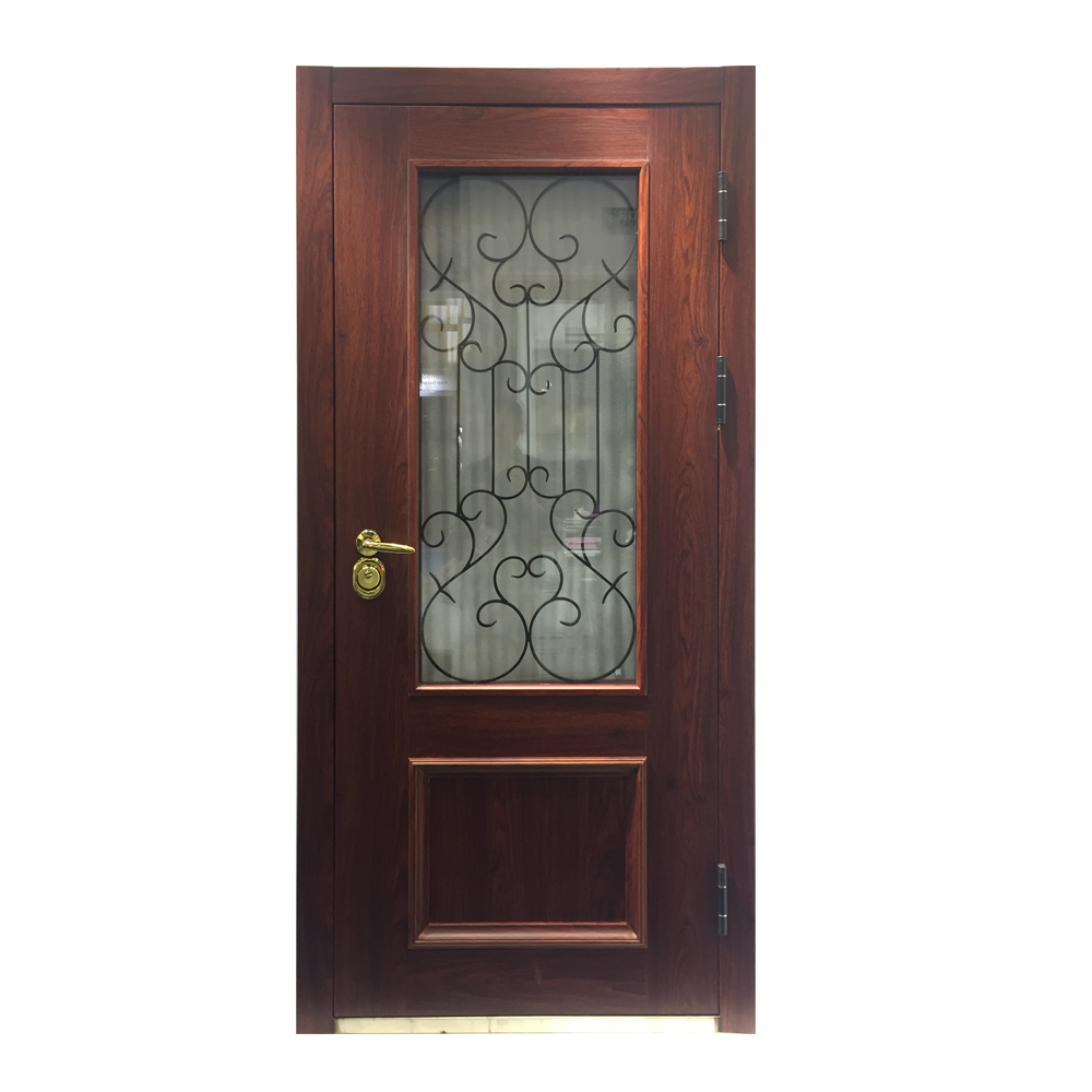 Door manufacture swinging armored door hign quality wood steel door