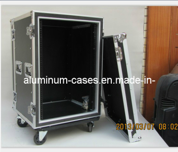 Aluminum Utility Trunk Rack Case with 4 Inch Casters