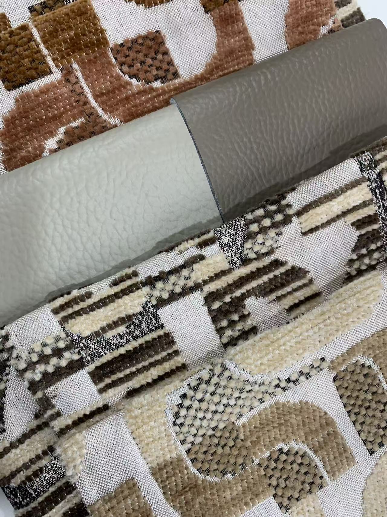 Tela de tapicería de tela de polipiel con patrón abstracto moderno Modern Abstract Pattern Leatherette Fabric Upholstery Fabric