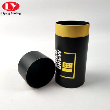 Glossy Black Paper Cosmetic Container Packing Gift Boxes