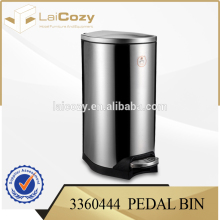 High quality stainless steel foot pedal dust bin/ foot pedal waste bins